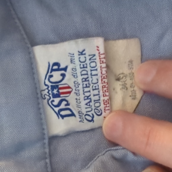 US Navy women's utility chambray shirt - Picture 3 of 3